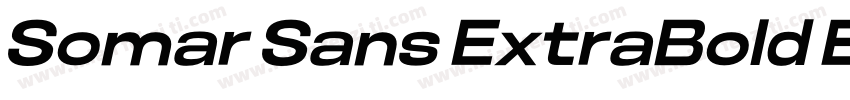Somar Sans ExtraBold Expanded字体转换